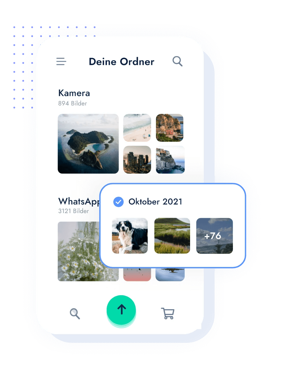 Startseite der Trio Handy App